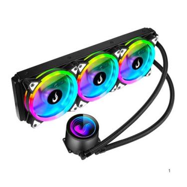 Imagem de Water Cooler Rise Mode 360mm Black ARGB para Processador Intel e AMD