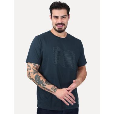 Imagem de Camiseta Individual Slim Fit Trail Rubber Estampa Azul Marinho 42.54.6886 48-Masculino