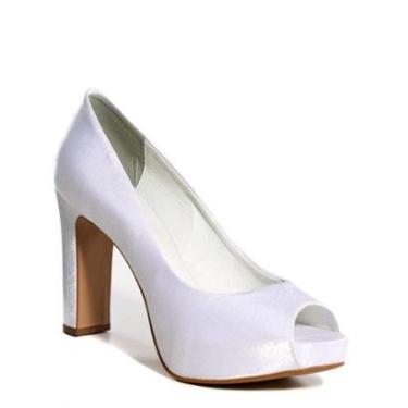 Imagem de Sapato Feminino Zariff Peep Toe Noivas DV86786-Feminino