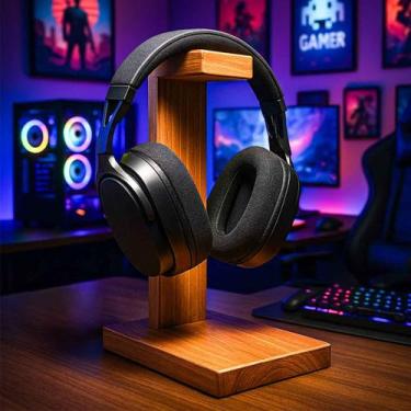 Imagem de Suporte Headset Mesa de Trabalho Fone Decoração Gamer Quarto Setup - B