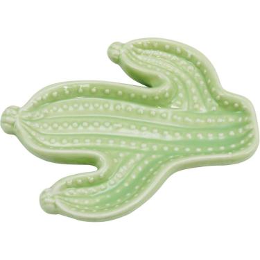 Imagem de ADORNO DECORATIVO ENFEITE CACTUS  2x12x15cm CERÂMICA VERDE CACTO