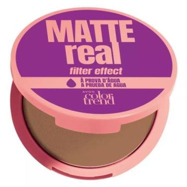 Imagem de AVON MATTE REAL PO COMPACTO FACI FPS10 MEDIO ESCURO 412Q 7g