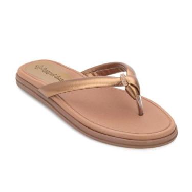 Imagem de Chinelo Dedo Raquel Dias RD24-R71163, 35, Bronze