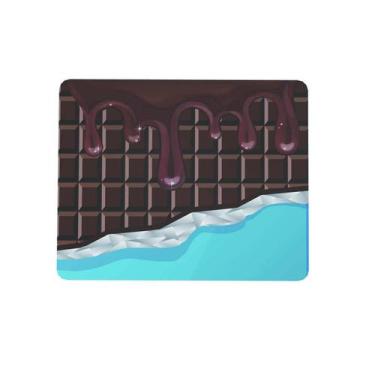 Imagem de Mouse pad Criativo Retangular 22x18 Chocolate - Geek Vip, Marrom