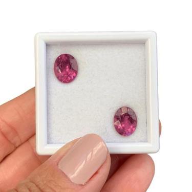 Imagem de Turmalina Roxa Oval Par 4,99ct - ENE2ESE
