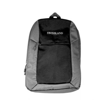 Imagem de Mochila Executiva Em Poliéster Zíper Frontal - Swissland, Cinza