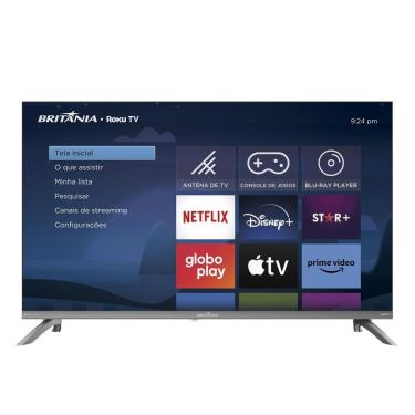 Imagem de Smart TV 32" Britânia LED Roku TV Dolby Audio HD B32CRA