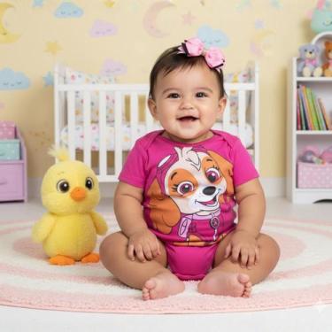 Imagem de Body Bebê Patrulha Canina Skye - KIDSBEHAPPY, P