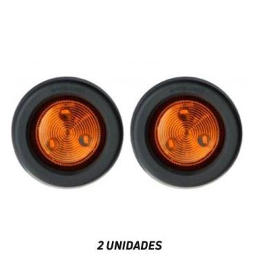 Imagem de Kit 2 Lanternas Lateral 2" Posição Retrorrefletor Dianteira - BRASLUX