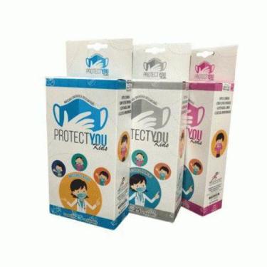Imagem de Máscara cirúrgica infantil descartável c/ 25 - protect you kids -