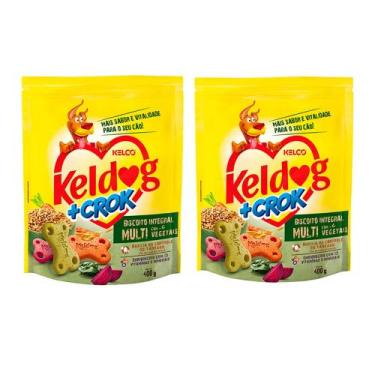 Imagem de Kit com 02 Biscoito Keldog Integral Mult 400G - Pehesa
