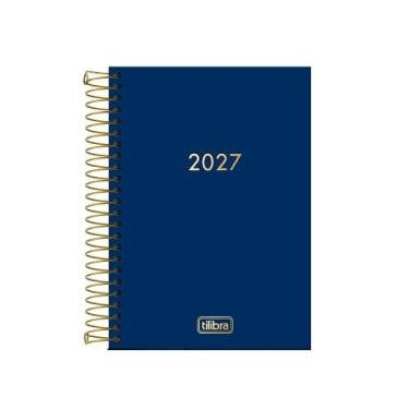 Imagem de Agenda Espiral Napoli Cores M5 2027 Azul - Tilibra