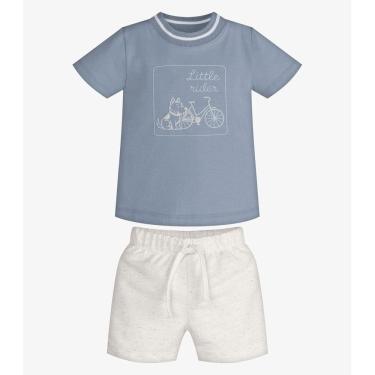 Imagem de Conjunto Infantil Camiseta Com Bermuda Trick Nick Azul