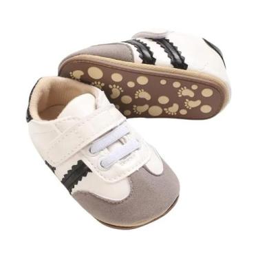 Imagem de Sapatos Para Bebês 0-1 Ano, Primavera E Outono, Com Listras, Solado De