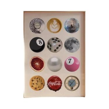 Imagem de Pôster De Arte De Parede Retrô Vintage Com Colagem De Disco, Dados, Ca