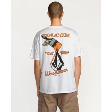 Imagem de Camiseta Volcom Enamel Tee - Branca Tamanho:G, G