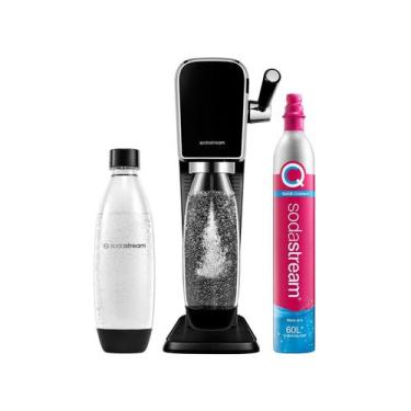 Imagem de Máquina para Gaseificar Água ART Sodastream Preta