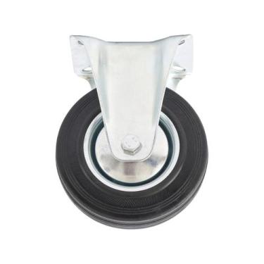 Imagem de Rodízio Fixo Borracha Preta 5Pol 125mm 135kg MTX