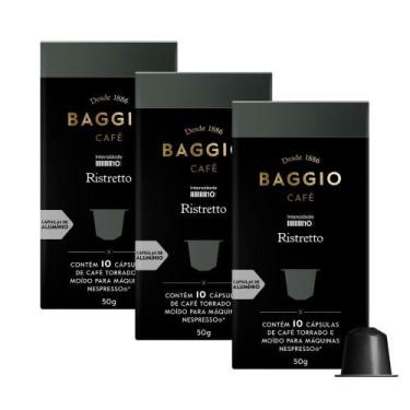 Imagem de 30 Cáps Compatíveis com Nespresso Baggio Ristreto Aluminio - Baggio Ca