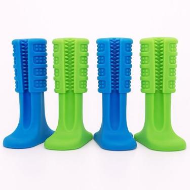 Imagem de Brinquedo Mordedor Para Cachorro Pet Interativo Limpa Dente 10x7cm Lun