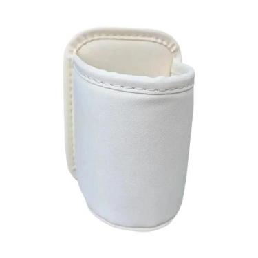 Imagem de Suporte Para Copos De Carro Em Couro PU Com Compartimento De Armazenam