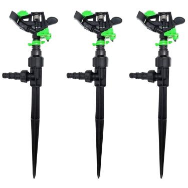 Imagem de Aspersor Impacto Setorial Estaca Completo Irrigação - 3 Unidades