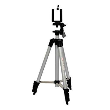 Imagem de Kit de Tripé Nest KT-3111 com 106cm de Altura e Suporte Universal para Celular