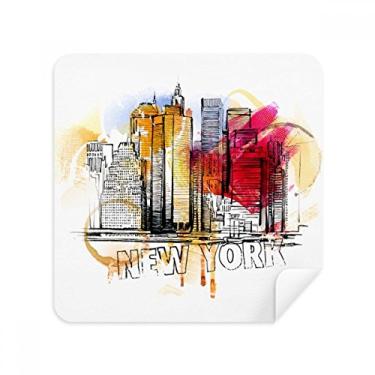 Imagem de New York City America – Tecido de camurça para limpeza de tela dos Estados Unidos, pacote com 2