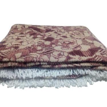 Imagem de Colcha Chenille Canelada 2,20X2,40M Vinho Jolitex 6147