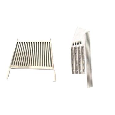 Imagem de Grelha Inox Uruguaia Parrilha Churrasco 50Cm + Suporte Tb75