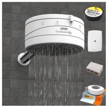 Imagem de Kit Chuveiro Enerbanho 4T (127V~6800W)  - Enerbras Branco - Kitenerbanhobranco