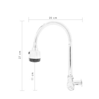 Imagem de Torneira Flexível Gourmet Parede Jr 1/4 Volta Metal