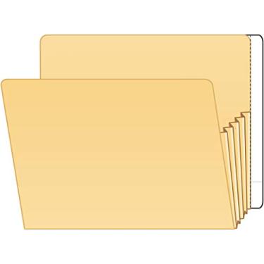 Imagem de Tabbies Extensa-Jacket Strips, converte pastas Pressboard ou Gusset em pastas de arquivo, branco, extensão de aba de 1,9 cm, aba completa, 100/caixa (55993)