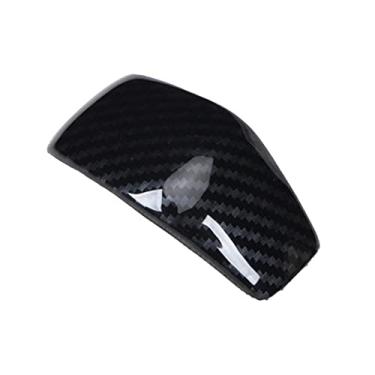 Imagem de FINMOKAL Botão Para Carro Acessórios De Carbono Guarnição Da Tampa Do Câmbio De Marchas Abs Apto Para Toyota Rav4 2019-2021 Preto, Fibra De Carbono