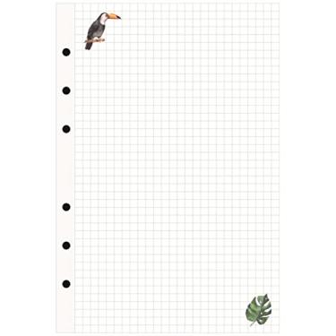 Imagem de Caderno de Folhas Avulsas Negócios A5 Linha de Recarga em Espiral Índice de Pasta em Branco Página Interna Papel de Papelaria, Grade, A5