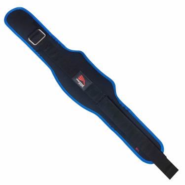 Imagem de PROGNE SPORTS Cinto de Agachamento Apoio Proteção Lombar Musculação Fitness Crossfit, Modelo: 53211517, Cor: Preto com Azul, Tamanho: Médio