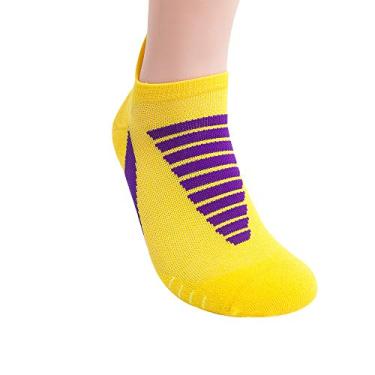 Imagem de Tingpai Homens Mulheres Slip Meias Espo vas Meias Espo vas de Aperto pa Basquete Futebol Vôlei Corrida Trekking Caminhadas Absorção U ade Wi ing Meias de Compressão