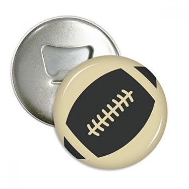 Imagem de Abridor de garrafas de ímã de geladeira com padrão geométrico simples para esportes de futebol