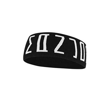 Imagem de NIKE Unissex - Faixa de cabeça Jordan para adultos, preto/branco, tamanho único