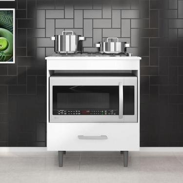 Imagem de Balcão Cozinha Poli Para Cooktop 72cm Com 1 Gaveta - Poliman