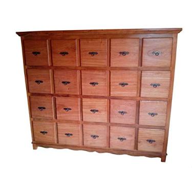 Imagem de Armário Rústico Arquivo em Madeira de Demolição - Cód 1669