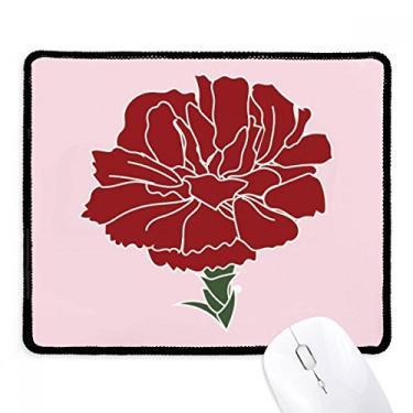 Imagem de Pink Carnation Mothe Day Flower Plant Mousepad Tapete de borracha para jogos