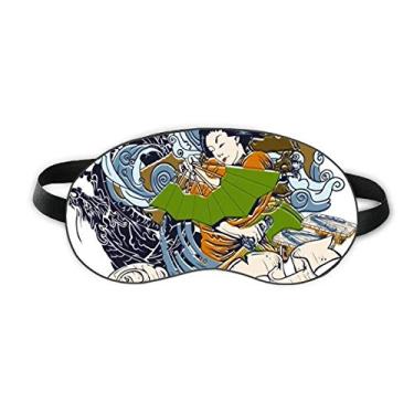 Imagem de Quimono japonês feminino Samurai Espada Sono Protetor de Olhos Macio Noite
