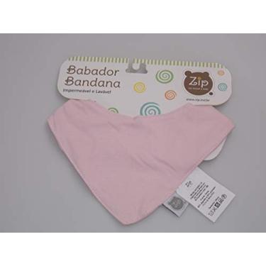 Imagem de Zip Babador Bandana Rose Rosa