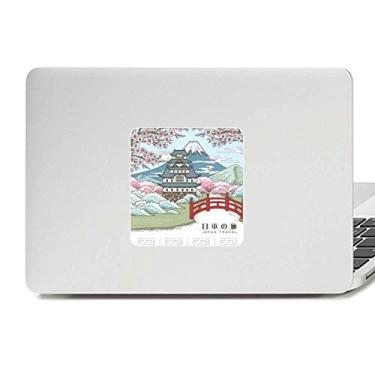 Imagem de Adesivo de vinil para laptop Mount Sakura Japan Ukiyo-e para decoração de PC