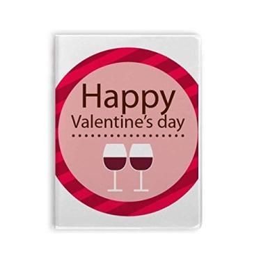 Imagem de Caderno de óculos de dia dos namorados rosa com capa macia