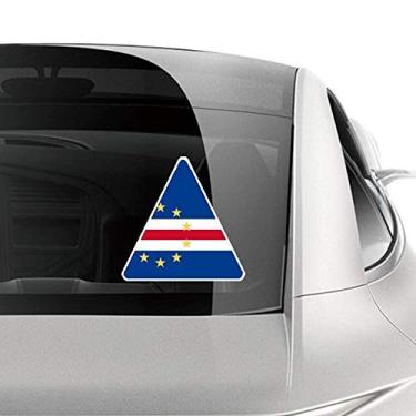 Imagem de DIYthinker Adesivo de carro com a bandeira nacional da África do Cabo Verde, decalque de bagagem de bicicleta