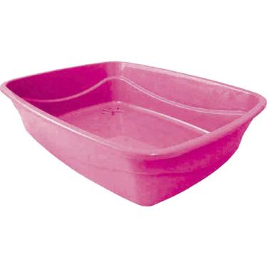 Imagem de Bandeja Higiênica Alta Pet Injet Cat Plus Rosa - Tam. G