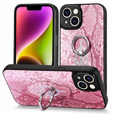 Imagem de Para Samsung Galaxy S23 Ultra S22 Plus S21 S20 FE S10 S10E S9 S8 Note 20 Ring Holder Phone Case Capa de couro magnética, rosa, para Samsung S23 plus