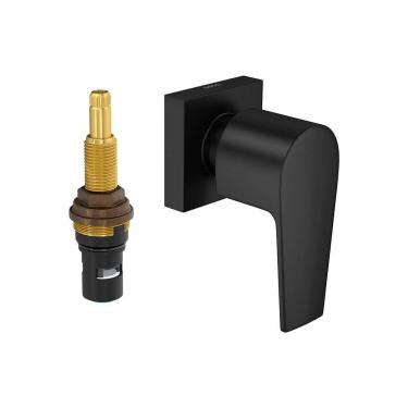 Imagem de Acabamento para Registro de Pressão Deca Level 4916.Bl26.Pq.Mt 1/2" e 3/4" Black Matte